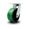 Service Caster 8 Inch Extra Heavy Duty Green Poly on Cast Iron Wheel Swivel Top Plate Caster SCC-KP92S830-PUR-GB - alternate 1
